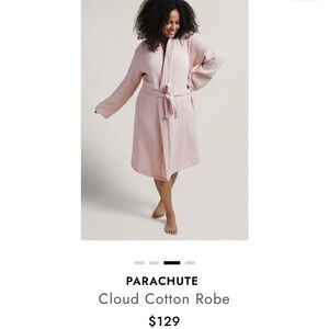 (NWT) Parachute Cloud Cotton Robe in Rose